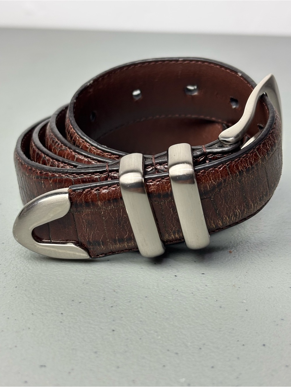 PING Men's Brown Leather Belt Dressy Golf 38